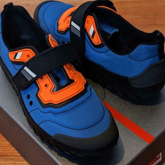 Mens Prada Nylon Colorblock Scuba Sneakers - Picture 1 of 6